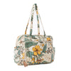 MYRA SUNNYFIELD COTTON DIAPER BAG IN OCHRE FERN
