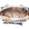 MYRA SUNNYFIELD COTTON DIAPER BAG IN OCHRE FERN