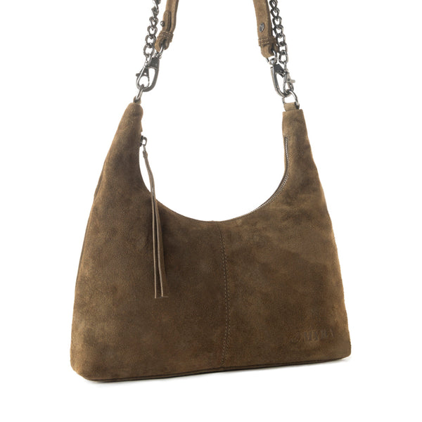 MYRA JUNIPER TRAIL GENUINE SUIDE BAG OLIVE