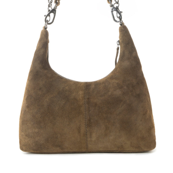 MYRA JUNIPER TRAIL GENUINE SUIDE BAG OLIVE