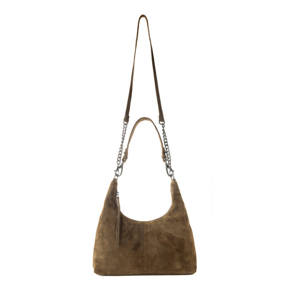 MYRA JUNIPER TRAIL GENUINE SUIDE BAG OLIVE