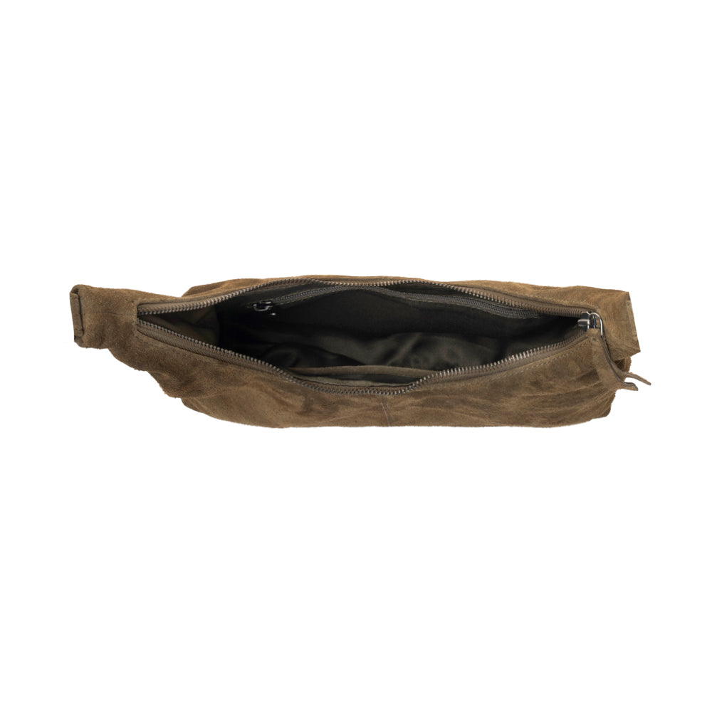 MYRA JUNIPER TRAIL GENUINE SUIDE BAG OLIVE