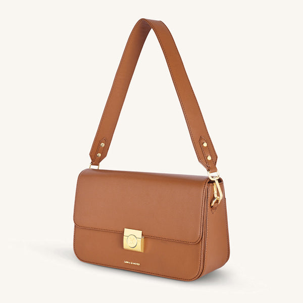 MIRA & MOSS RAVENNE SHOULDER BAG - TAN