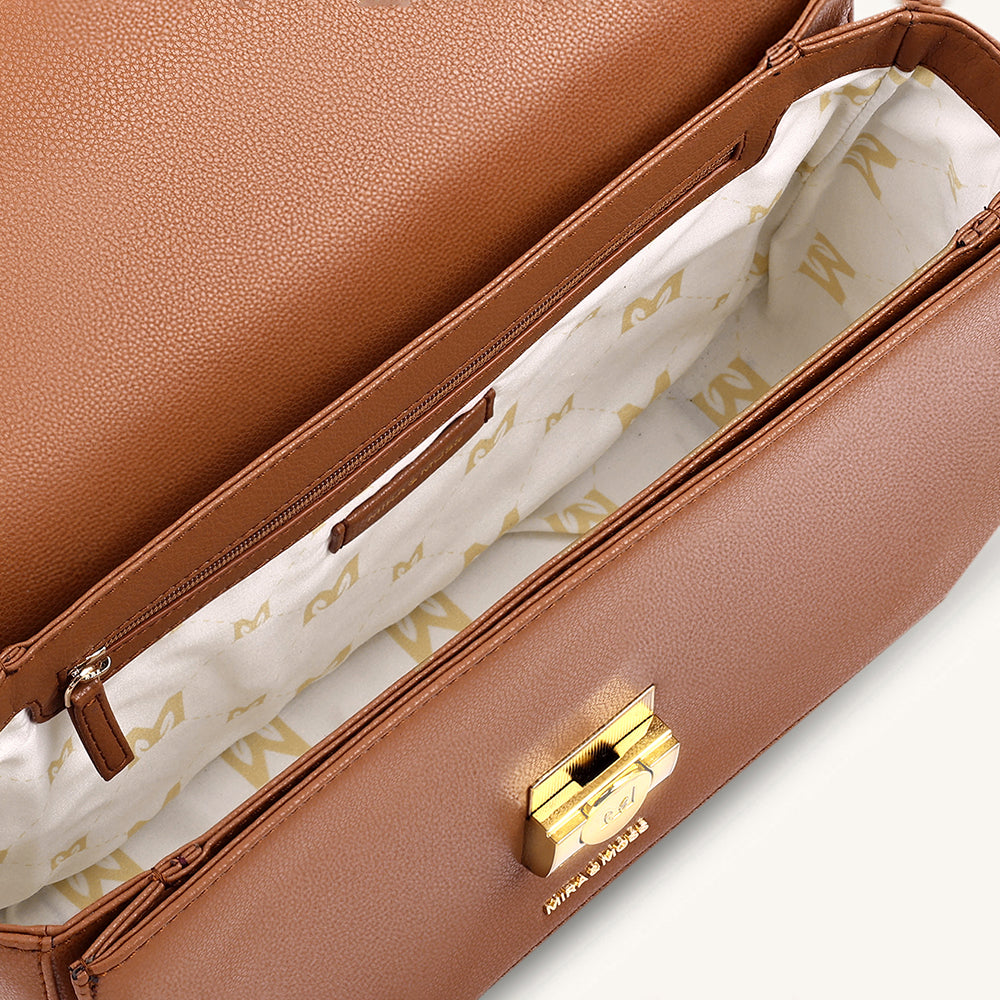MIRA & MOSS RAVENNE SHOULDER BAG - TAN