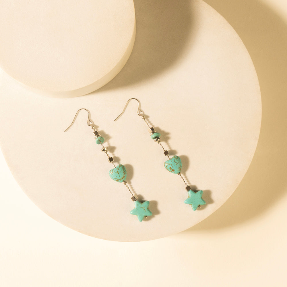 MYRA DUST & SKY CHARM EARRINGS IN DESERT TURQUOISE