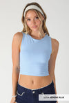 CLEAN LINE CREW NECK CROP TOP