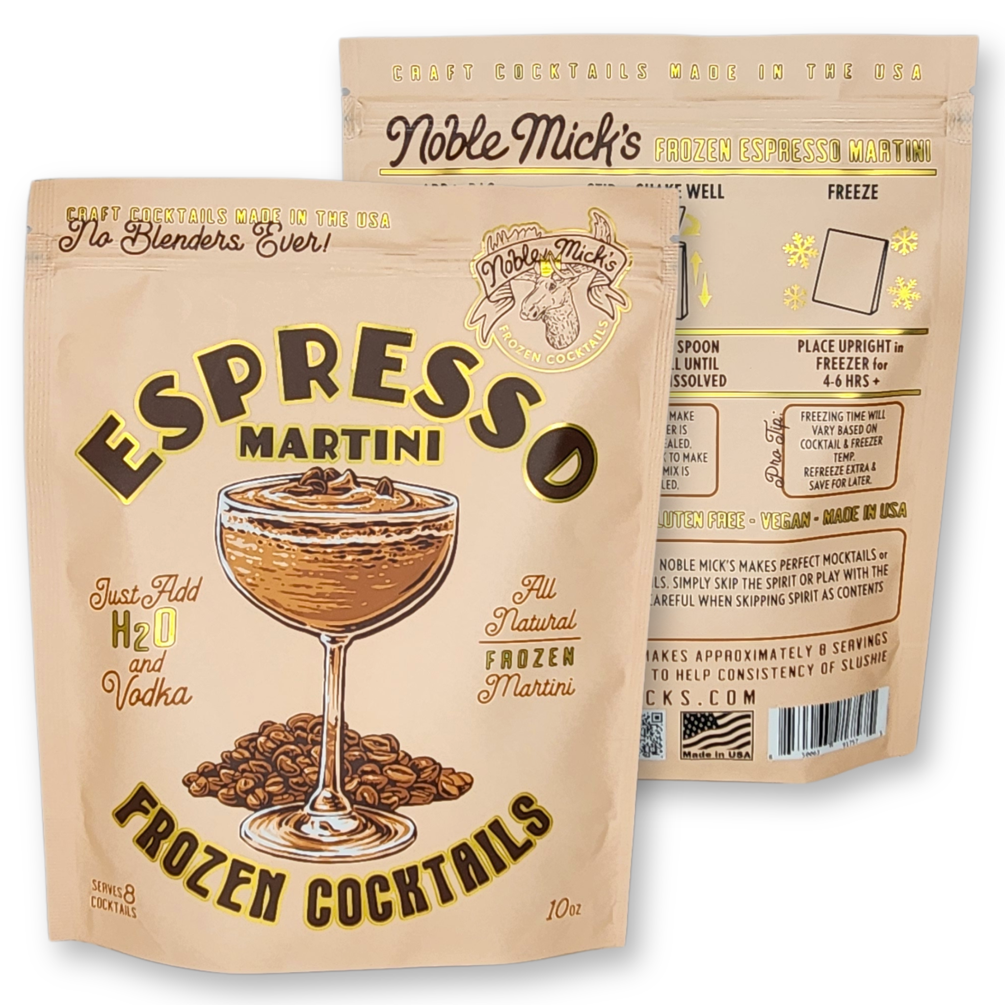 ESPRESSO MARTINI FROZEN COCKTAIL-JUST ADD WATER + VODKA