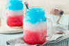 RED, WHITE & BLUE SUMMER STRAWBERRY DAIQUIRI FROZEN COCKTAIL