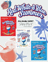 RED, WHITE & BLUE SUMMER STRAWBERRY DAIQUIRI FROZEN COCKTAIL