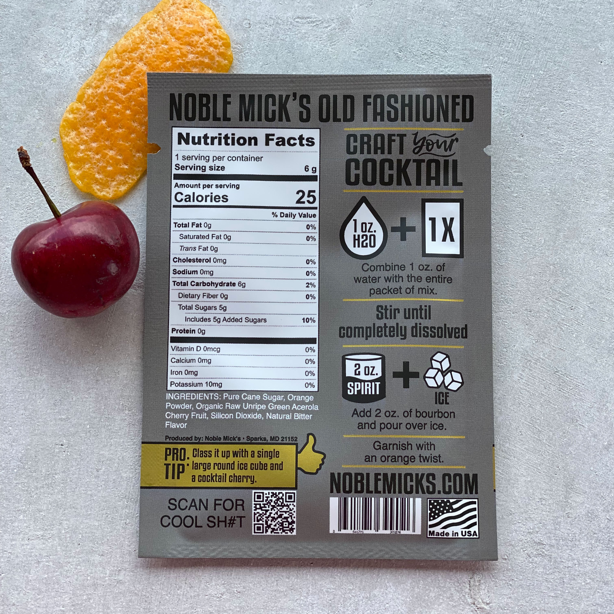 OLD FASHIONED SINGLE SERVE CRAFT COCKTAIL
