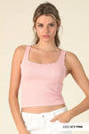POLKA DOT EDGE CROP TOP