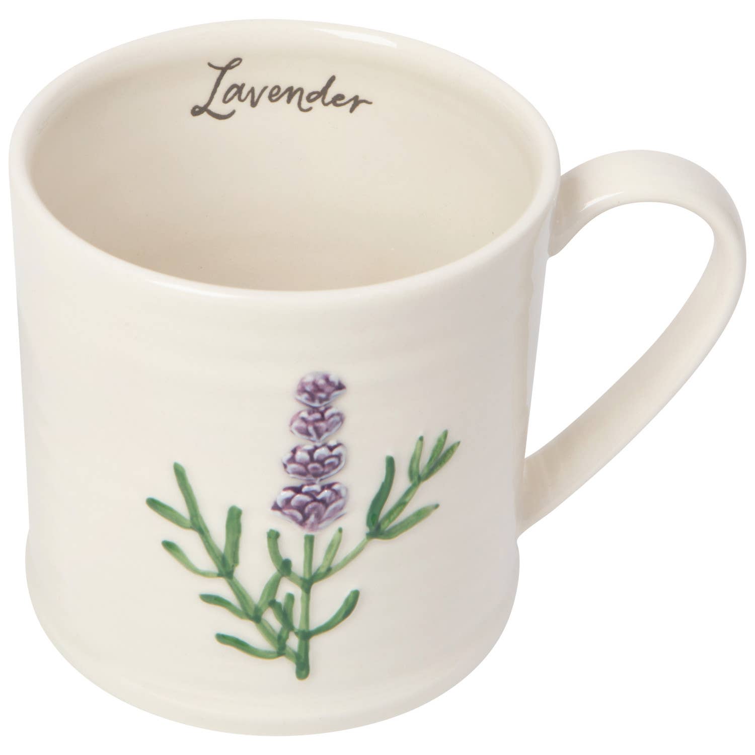 LAVENDER EMBOSSED MUG