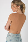 NOTCH NECK CROP TOP