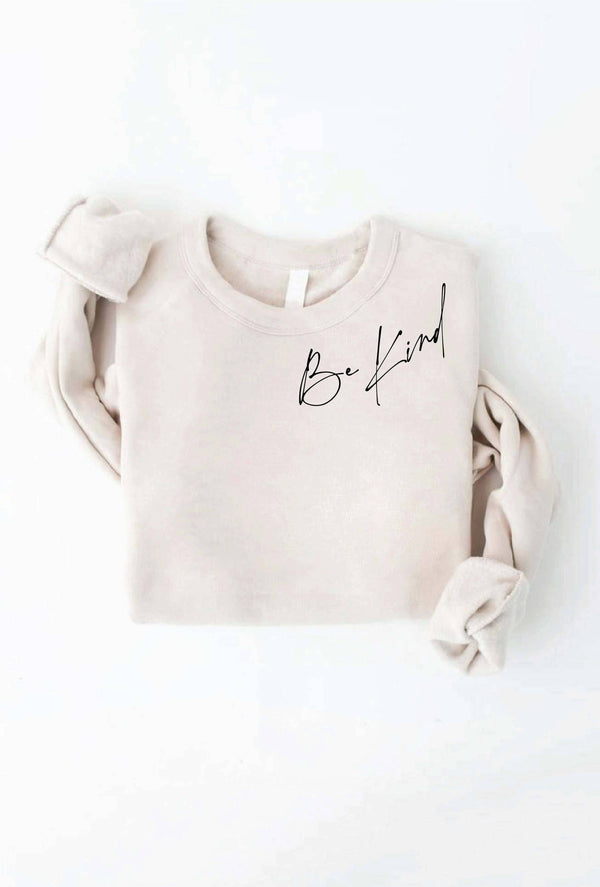 BE KIND SWEATSHIRT, CREAM