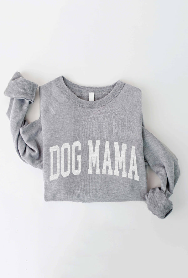 DOG MAMA SWEATSHIRT, HEATHER GREY