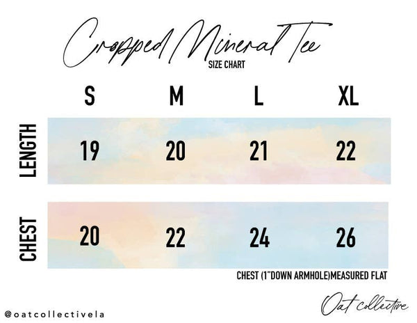 SUNKISSED CROPPED MINERAL GRAPHIC TOP