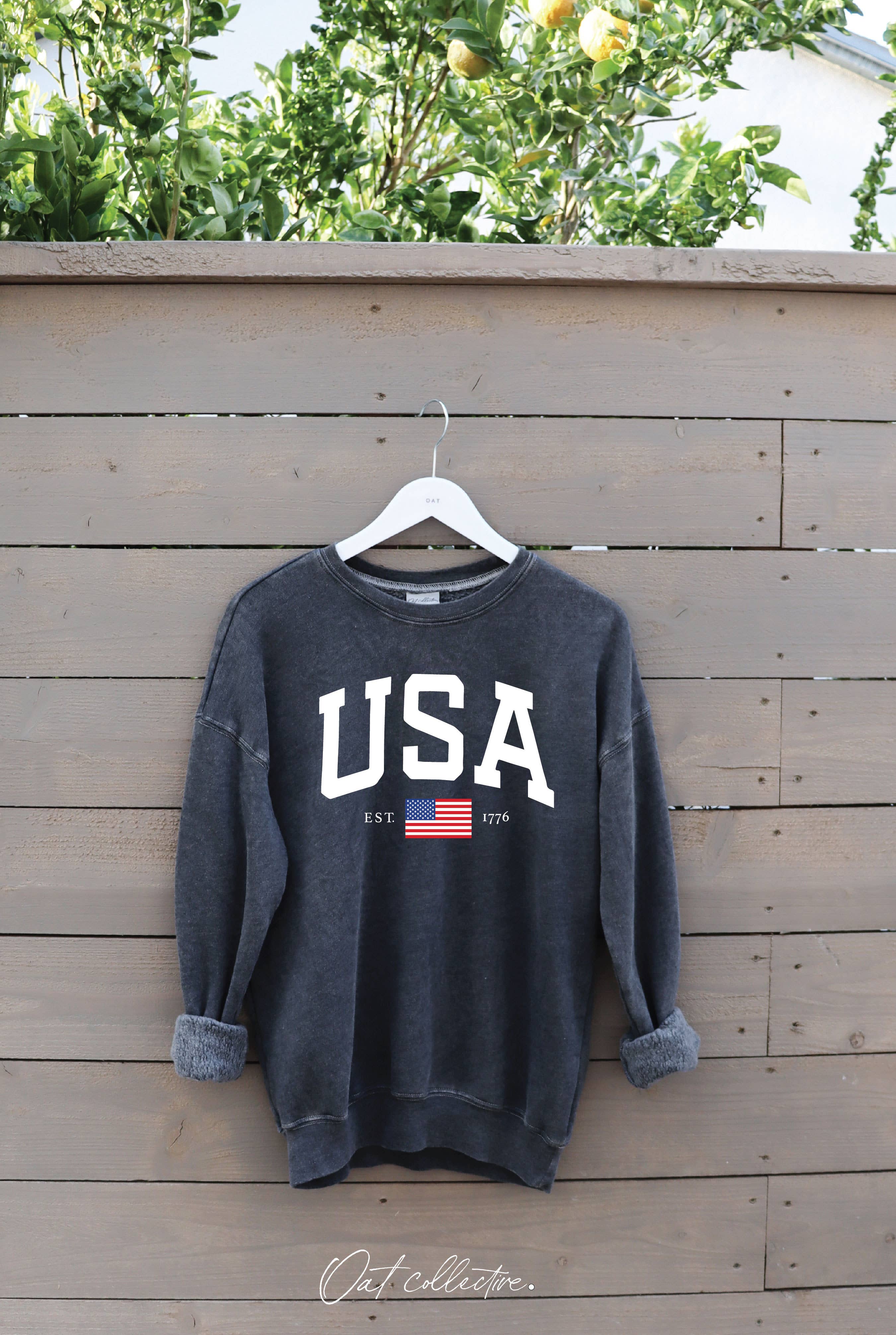 USA EST. 1776 SWEATSHIRT, NAVY