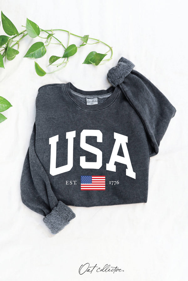 USA EST. 1776 SWEATSHIRT, NAVY