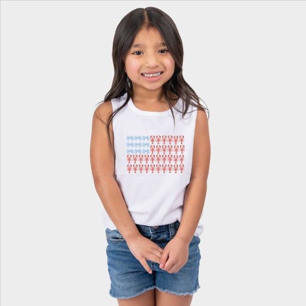 LOBSTER AMERICAN FLOG COQUETTE YOUTH TANK TOP