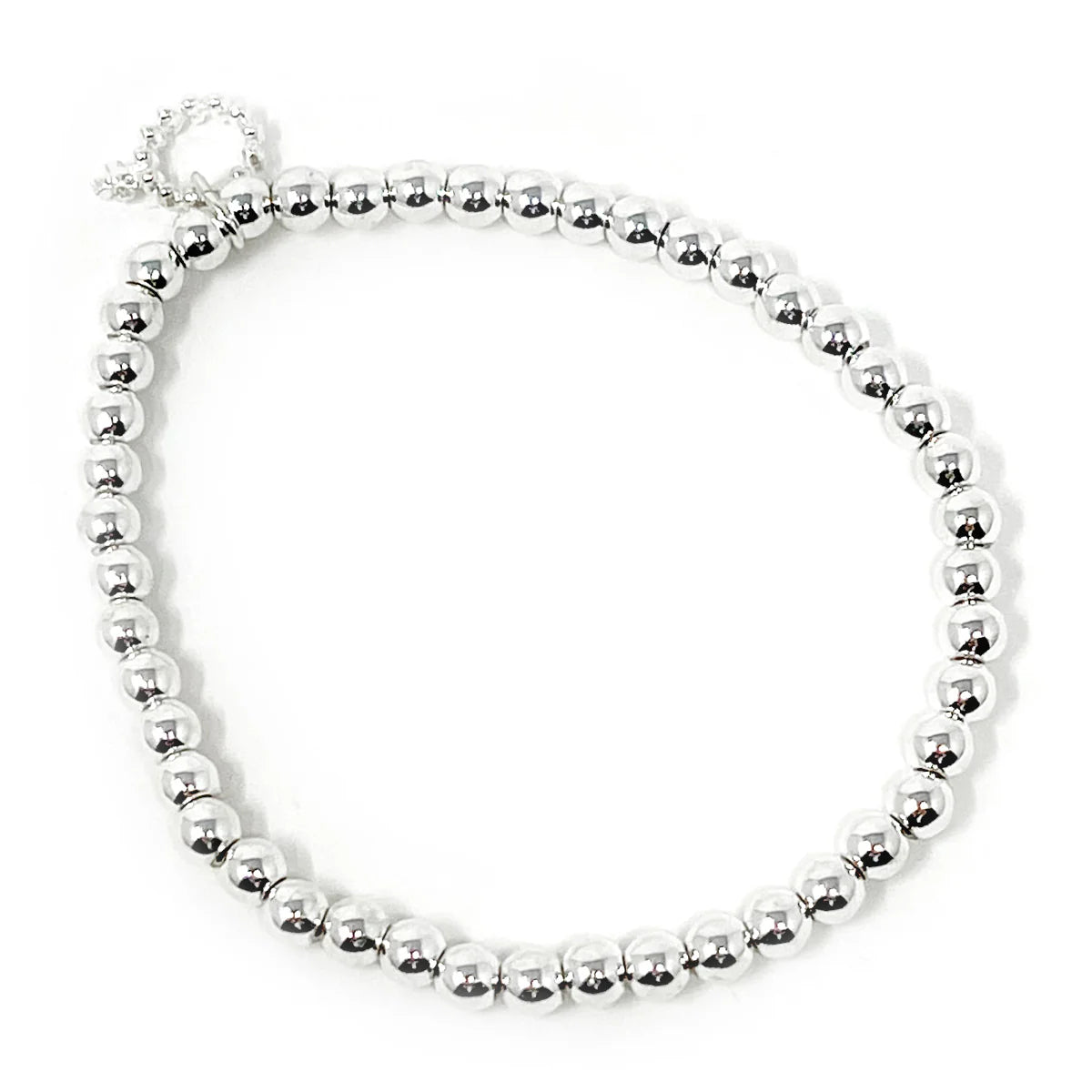 NON-TARNISH SILVER HEMATITE BRACELET