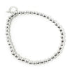 NON-TARNISH SILVER HEMATITE BRACELET