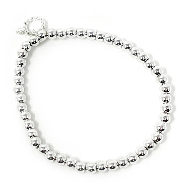 NON-TARNISH SILVER HEMATITE BRACELET