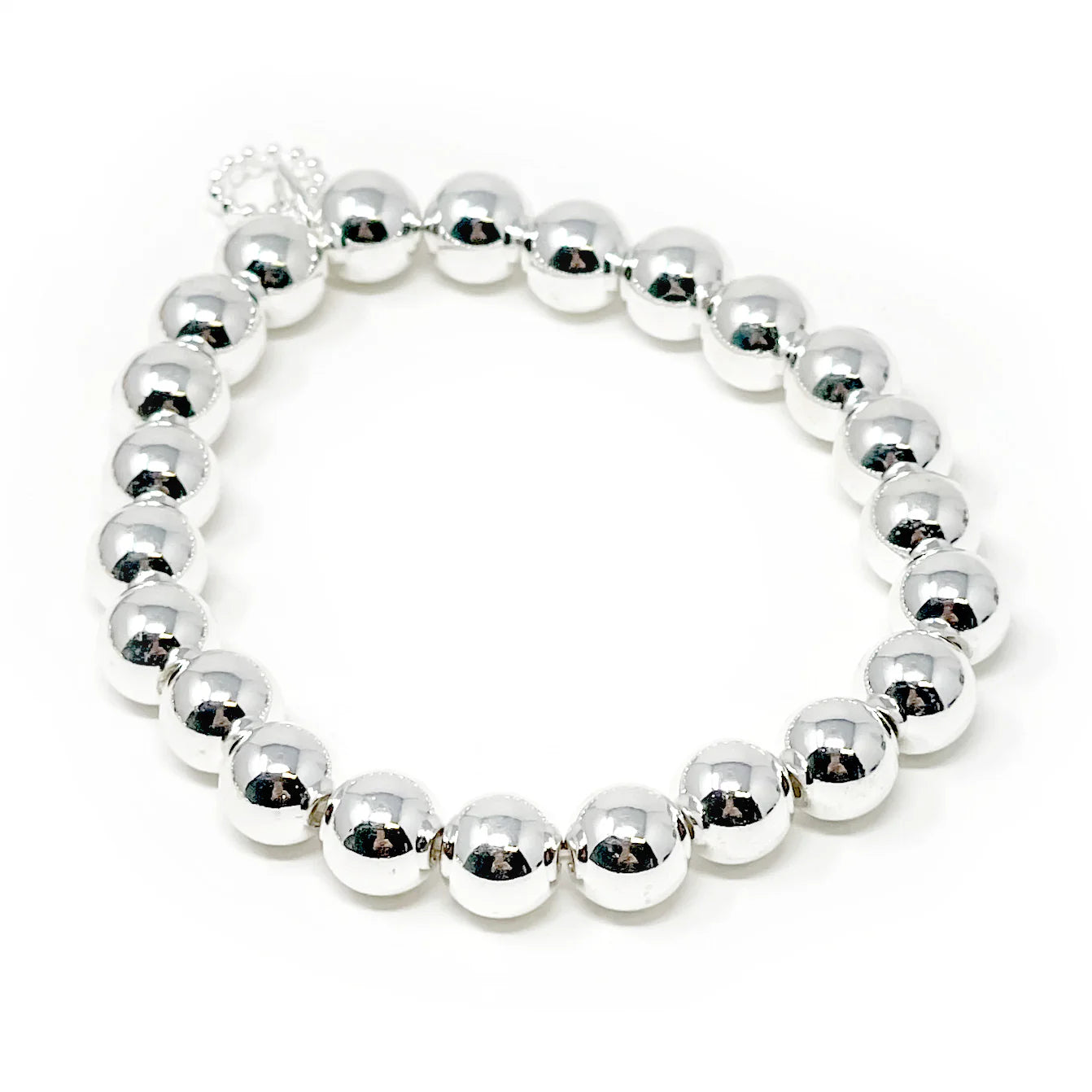 NON-TARNISH SILVER HEMATITE BRACELET