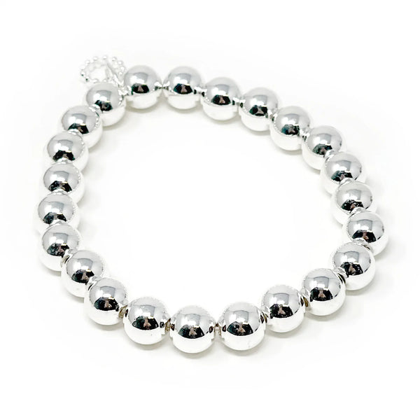 NON-TARNISH SILVER HEMATITE BRACELET