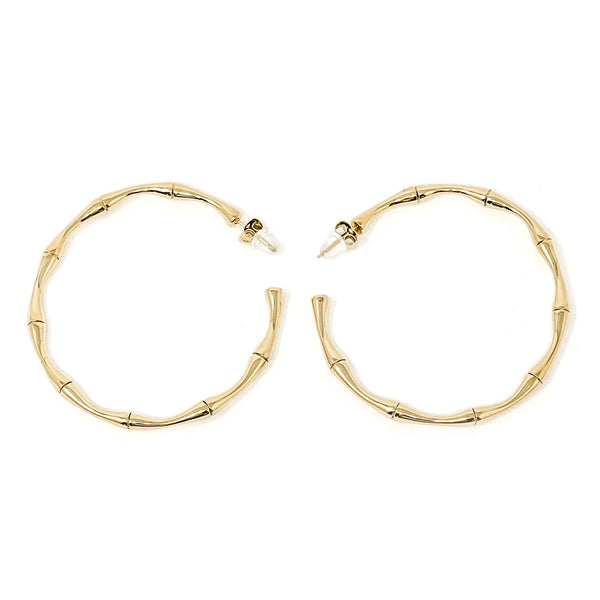BAMBOO BRUSHED GOLD POWERBLESSING HOOP