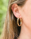 NON-TARNISH GOLD-FILLED CLASSIC 1" HOOPS