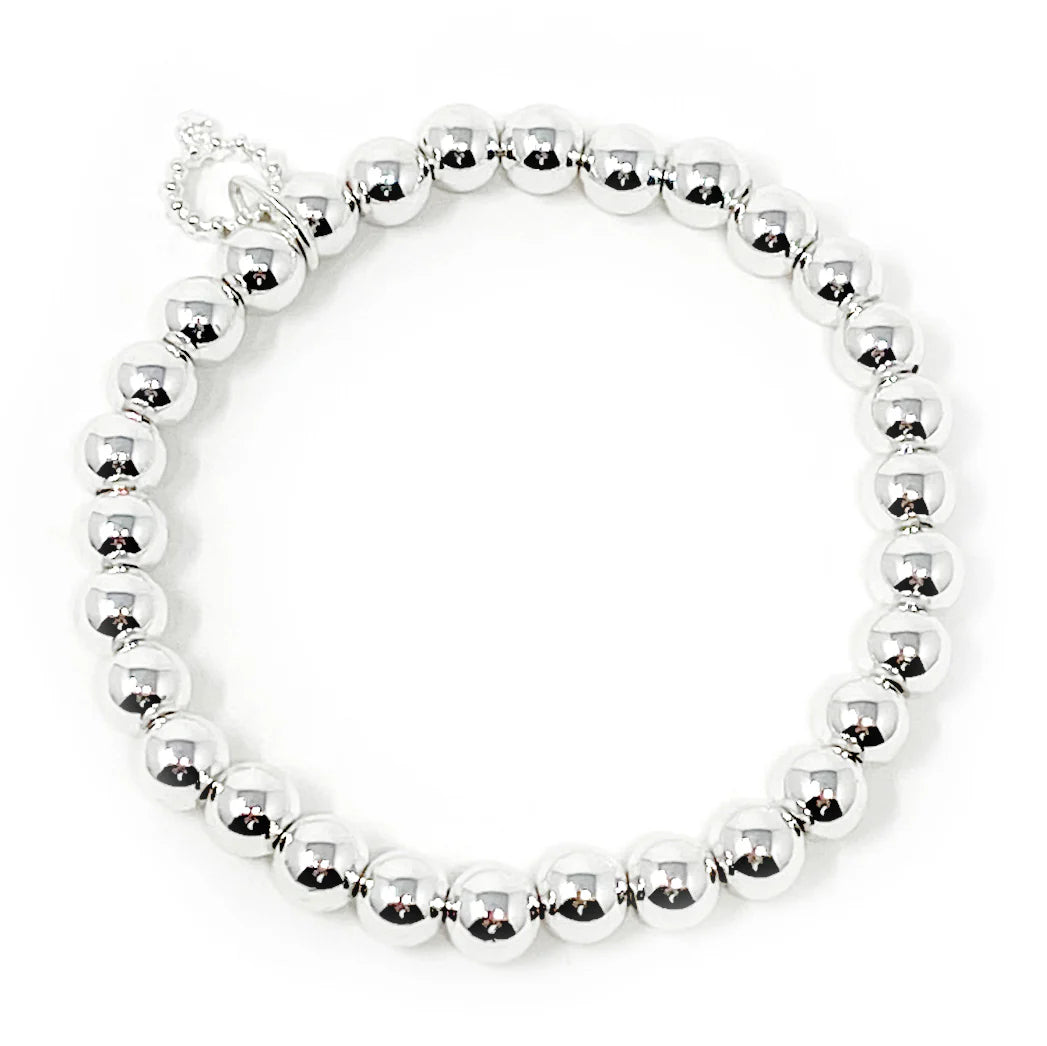NON-TARNISH SILVER HEMATITE BRACELET