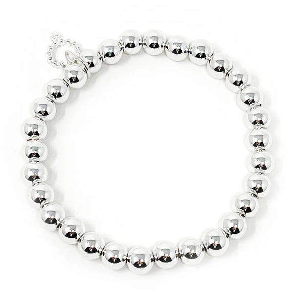 NON-TARNISH SILVER HEMATITE BRACELET