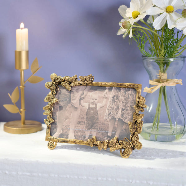 GOLD BUTTERFLY PHOTO FRAME
