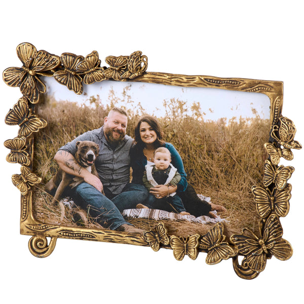 GOLD BUTTERFLY PHOTO FRAME