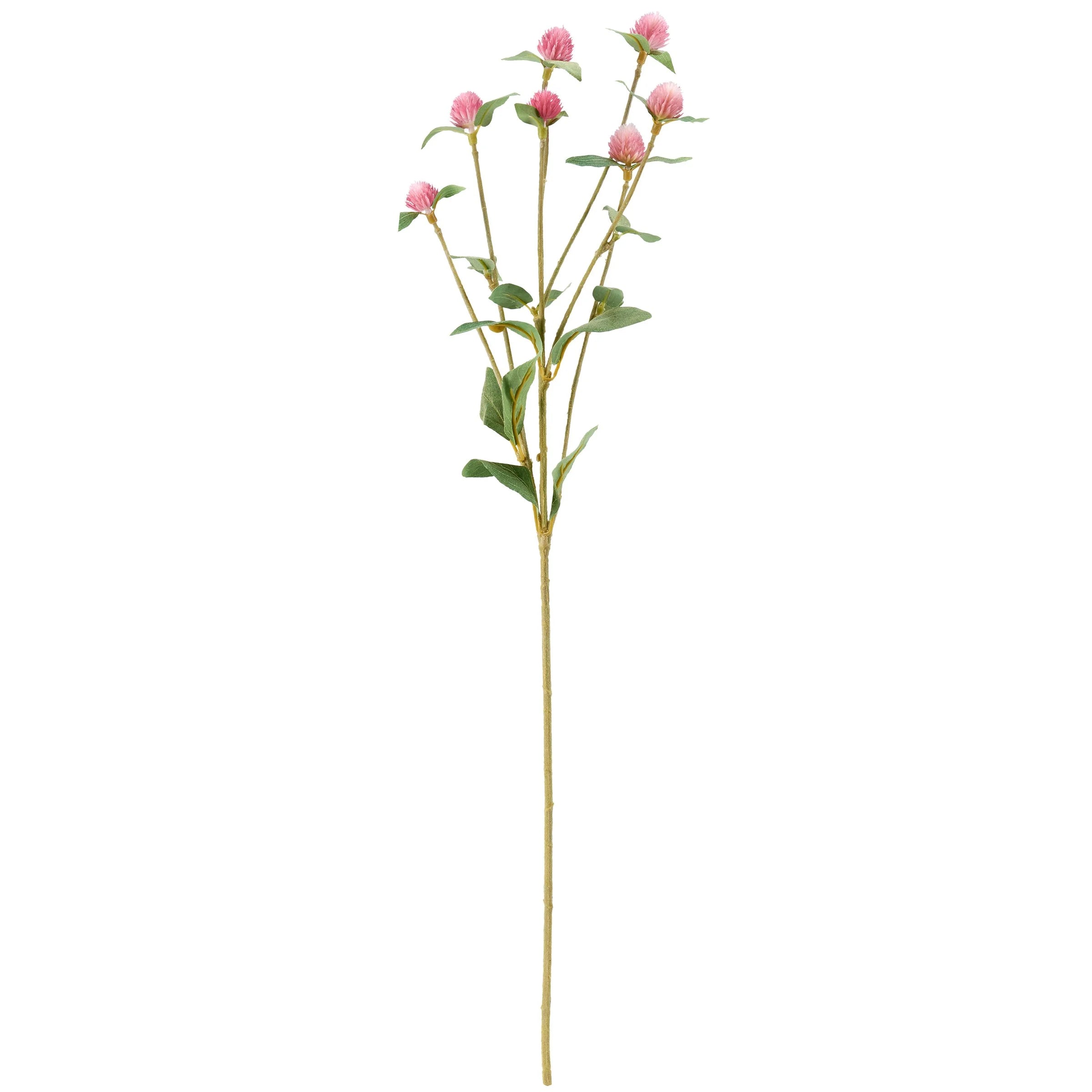 PINK GLOBE AMARANTH FLORAL PICK