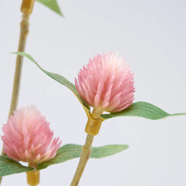 PINK GLOBE AMARANTH FLORAL PICK