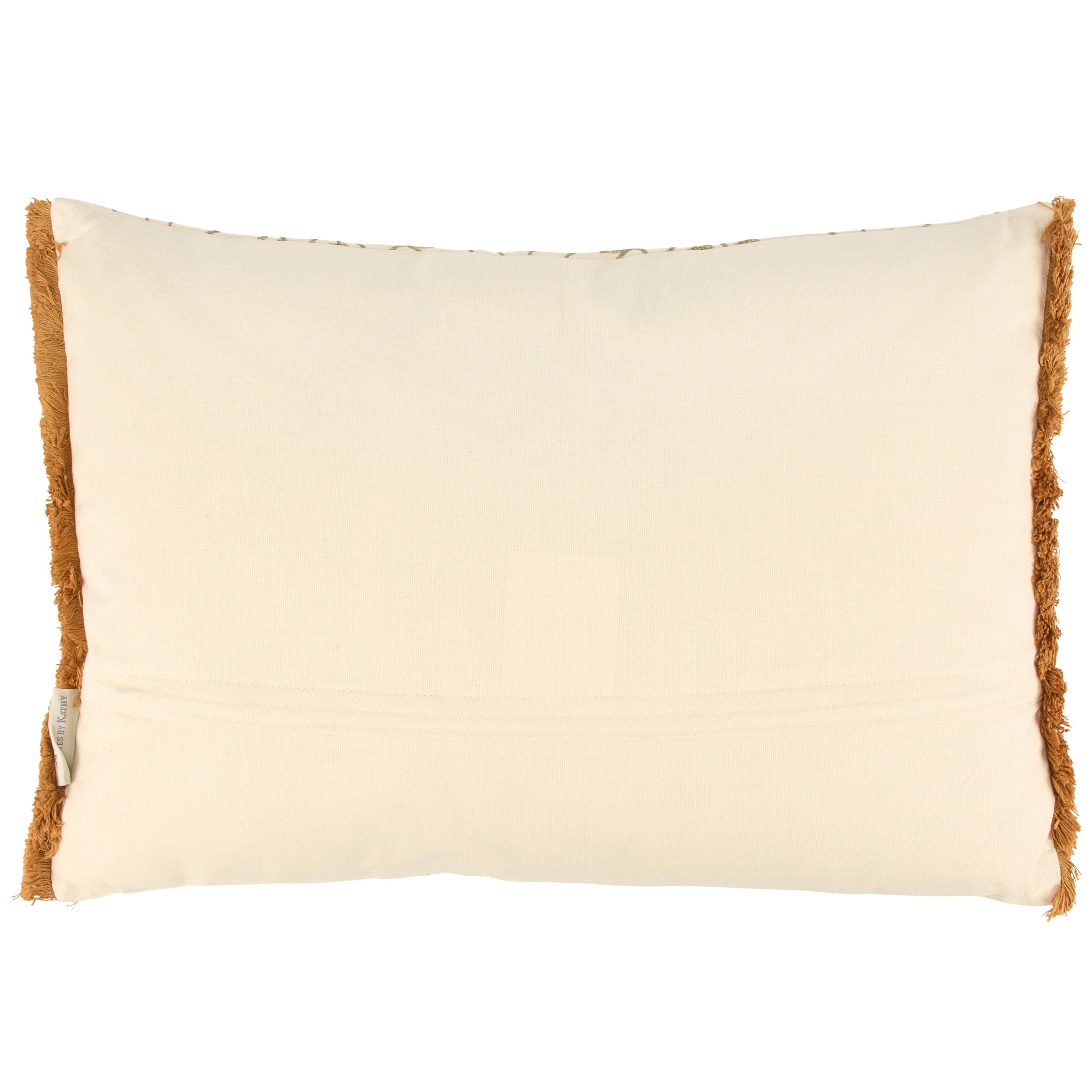 ORANGE FOLK FLORAL PILLOW