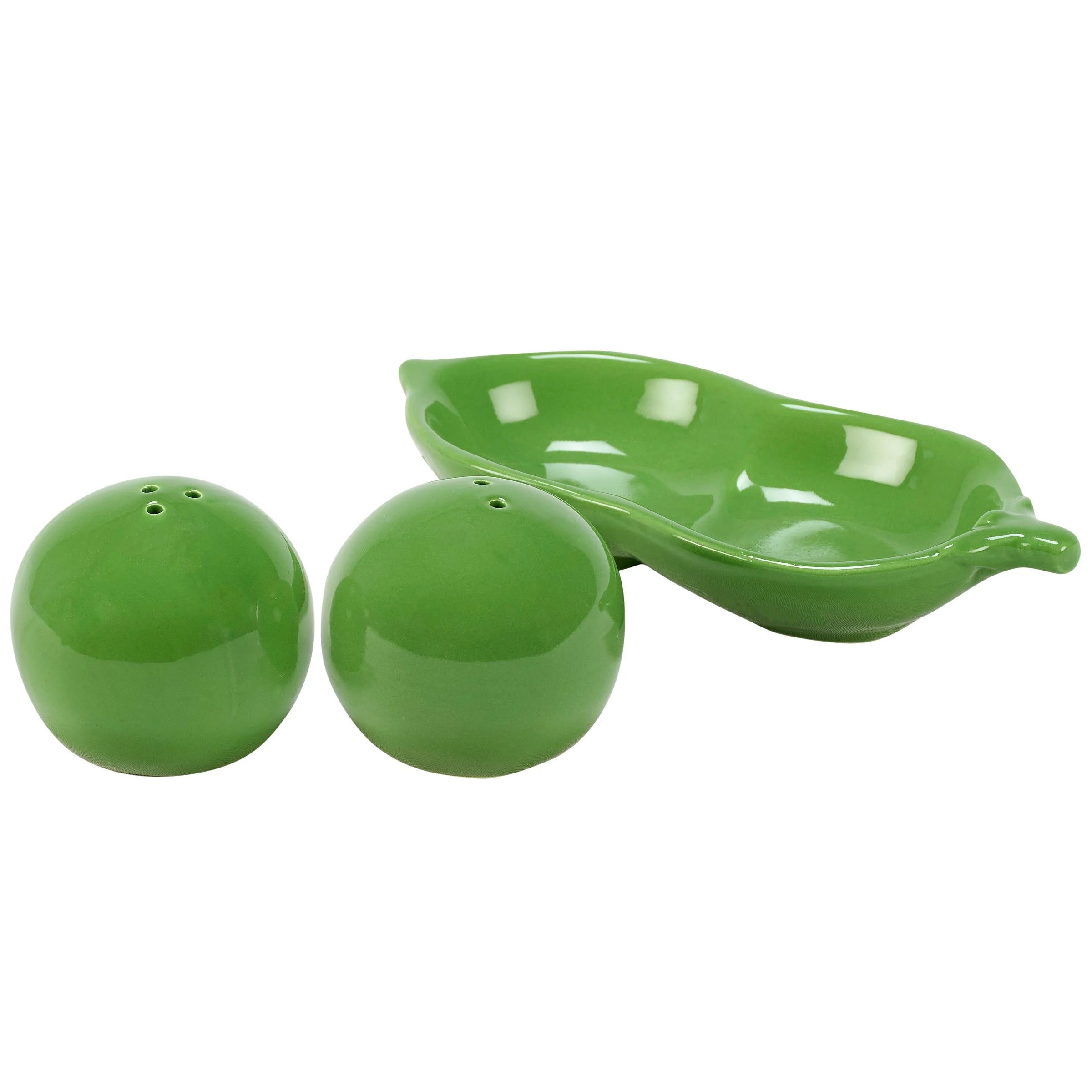 TWO PEAS IN A POD SALT AND PEPPER SHAKERS