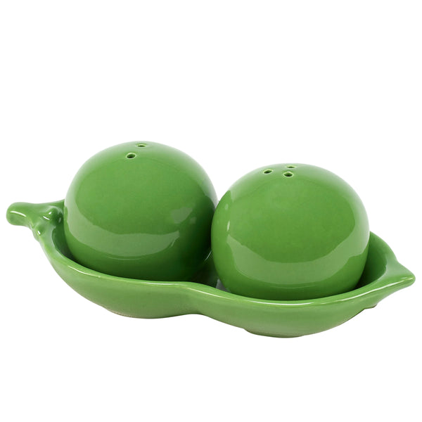 TWO PEAS IN A POD SALT AND PEPPER SHAKERS