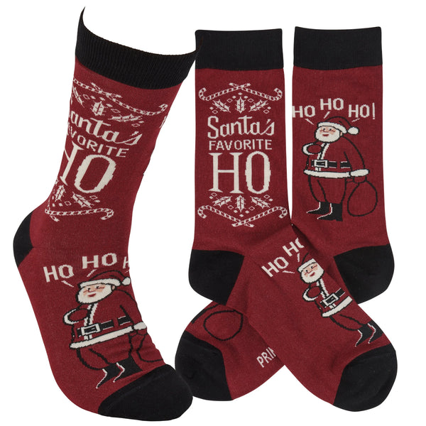 SANTA'S FAVORITE HO SOCKS