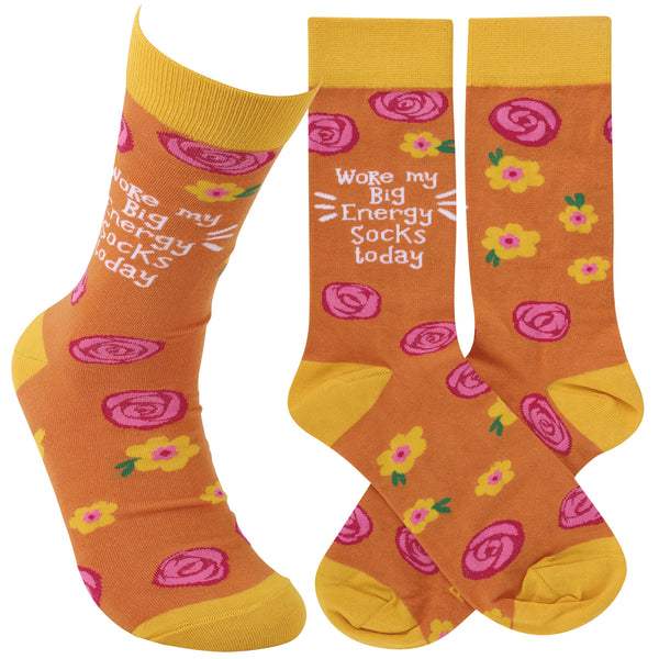 WORE MY BIG ENERGY SOCKS