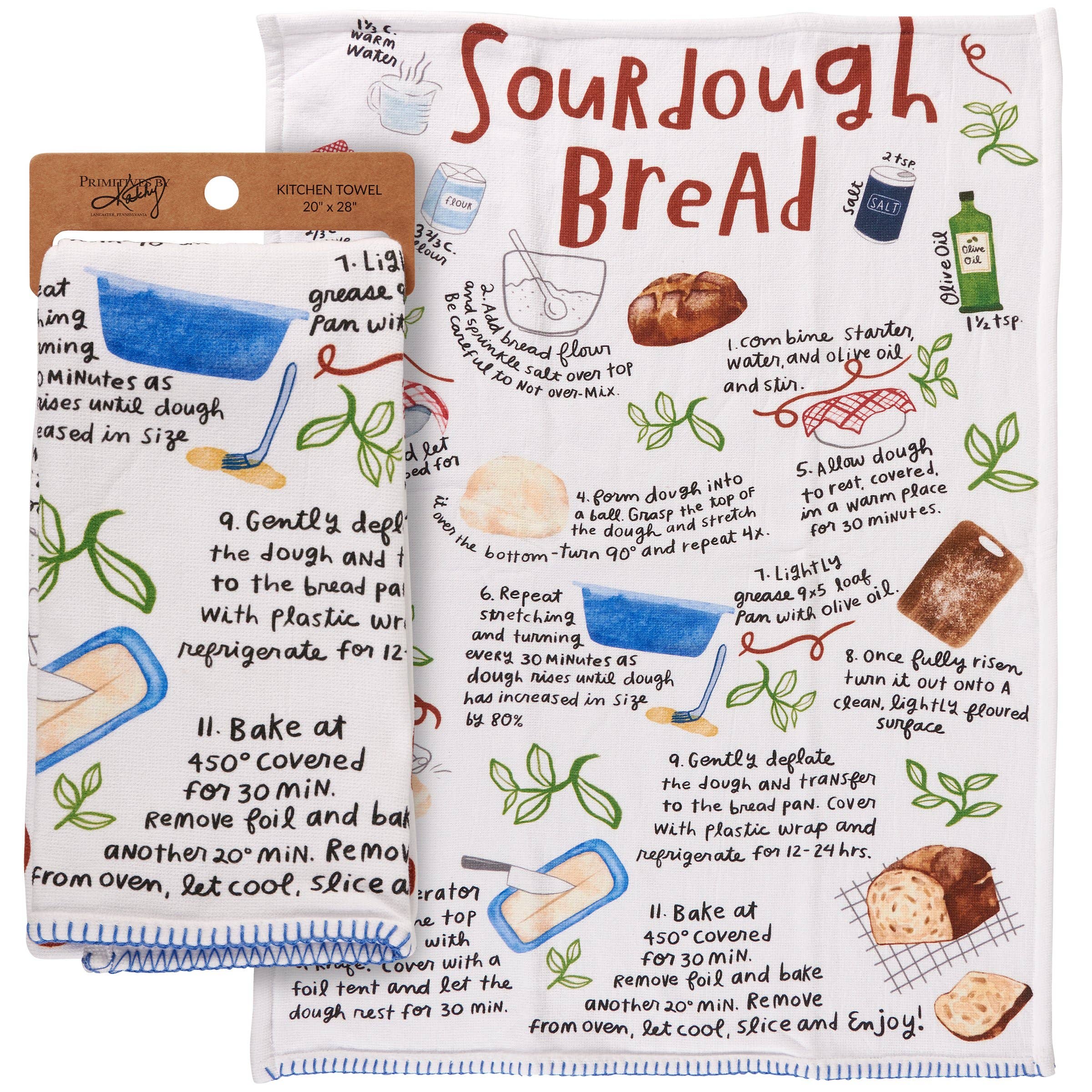 SOURDOUGH BREAD RECIPE KITCHEN TOWEL