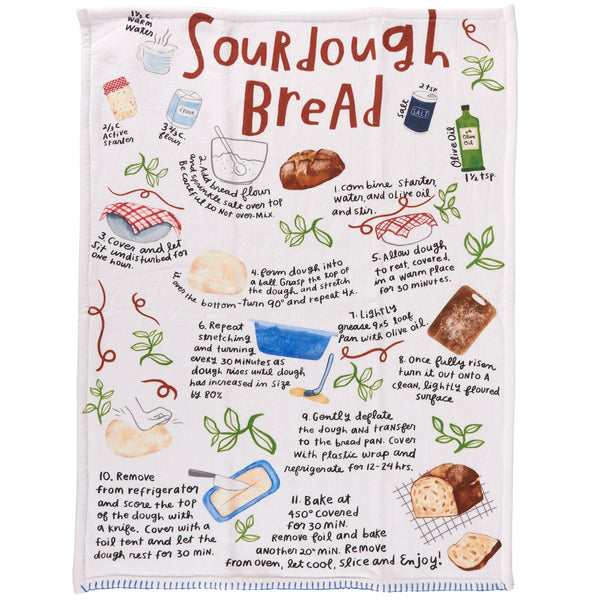 SOURDOUGH BREAD RECIPE KITCHEN TOWEL
