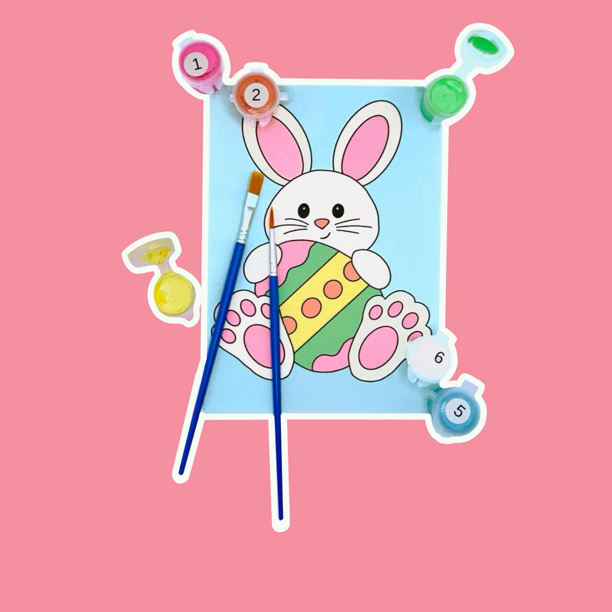 EASTER BUNNY - MINI PAINT BY NUMBER KIT (5X7)