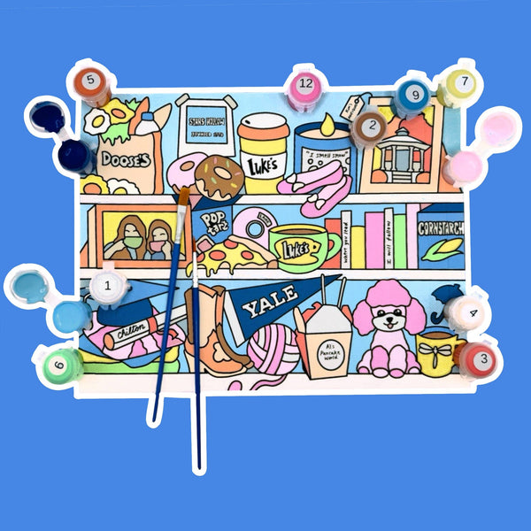 GILMORE GIRLS - PAINT BY NUMBER KIT (8.5X11)