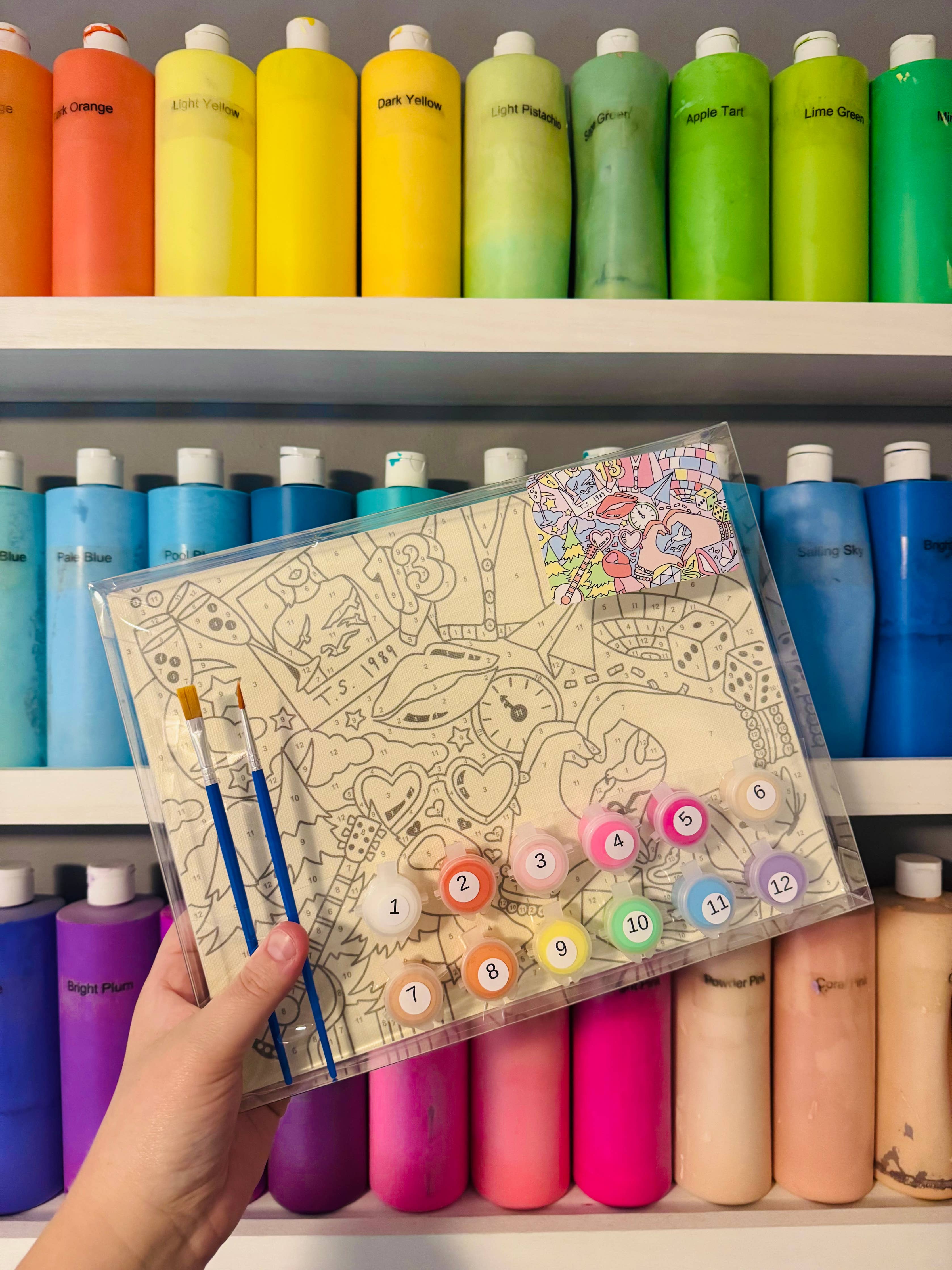 T. SWIFT - PAINT BY NUMBER KIT (8.5X11)