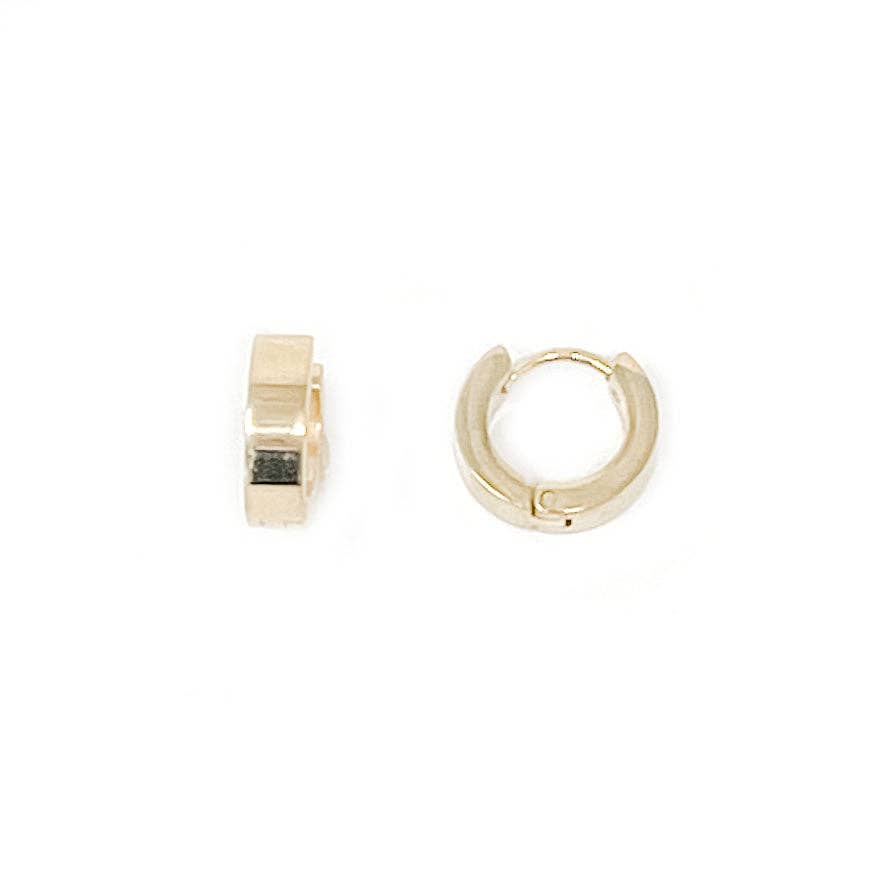 NON-TARNISH GOLD FILLED HUGGIE EARRINGS