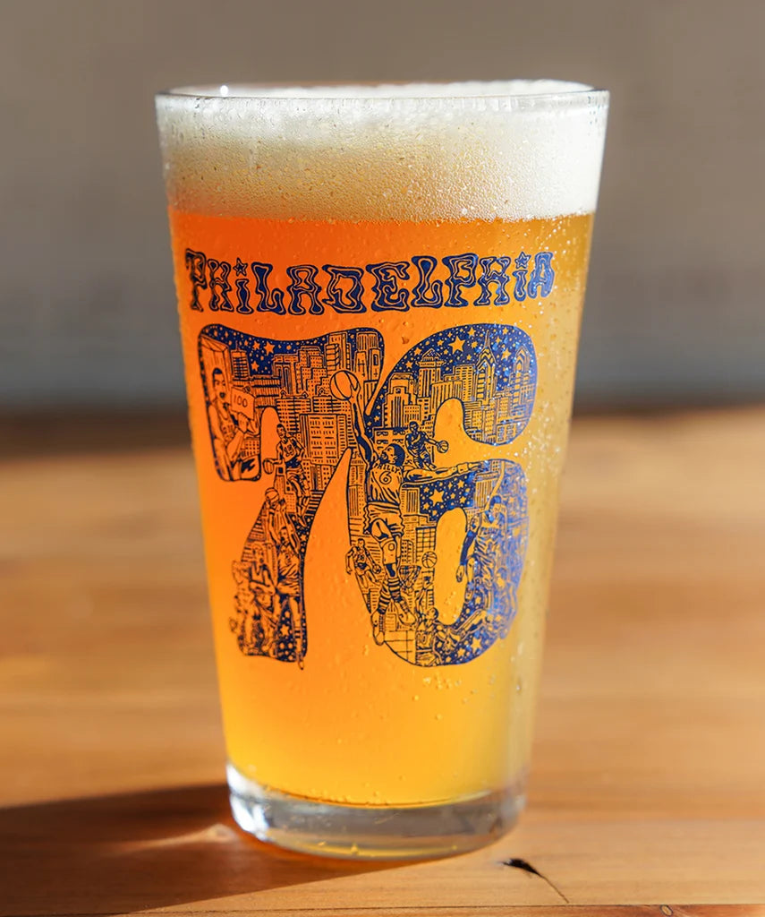 PHILADELPHIA 76 PINT GLASS