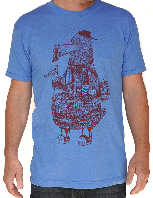 PHILADELPHIA PHILLIES PHANATIC UNISEX T-SHIRT BLUE