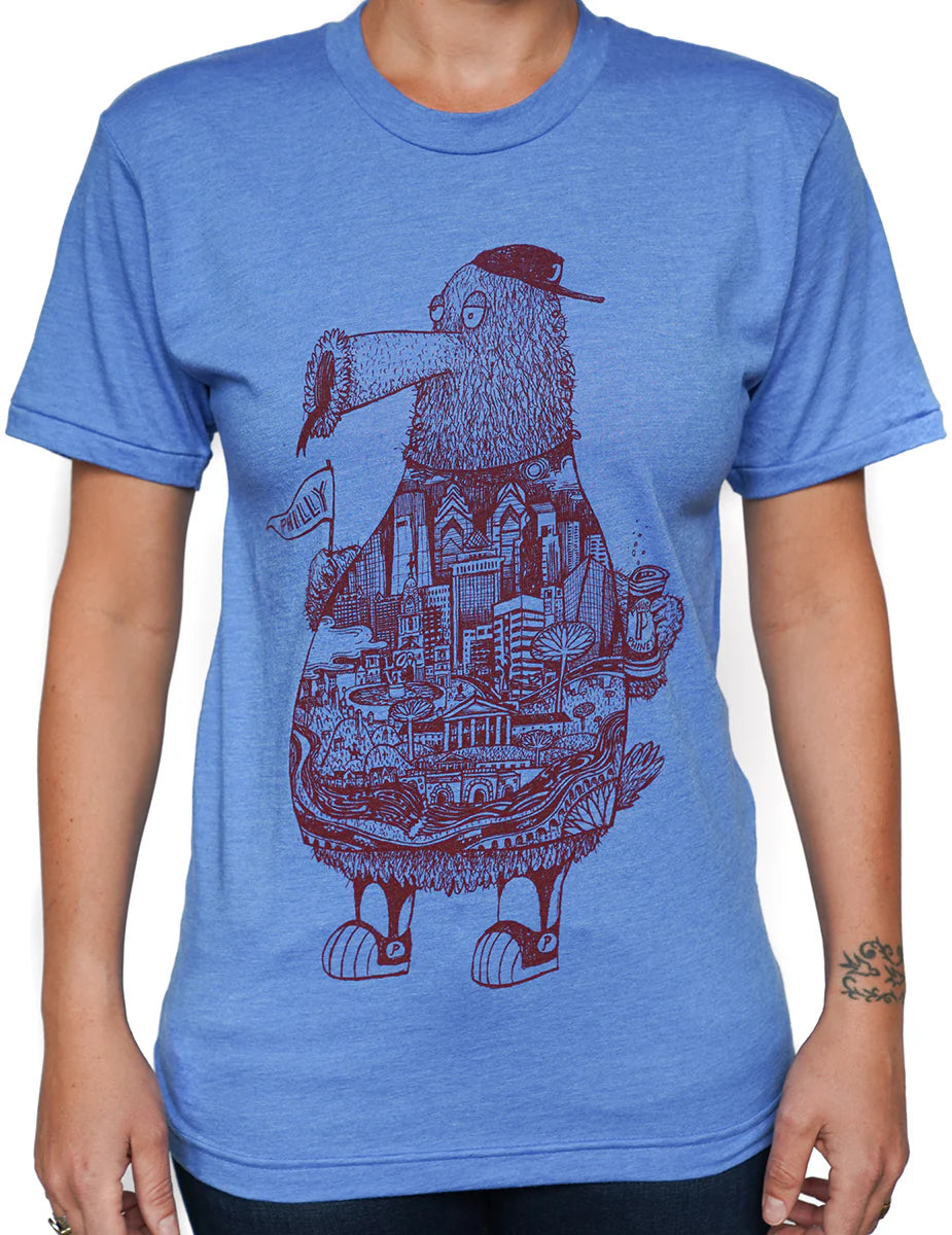 PHILADELPHIA PHILLIES PHANATIC UNISEX T-SHIRT BLUE